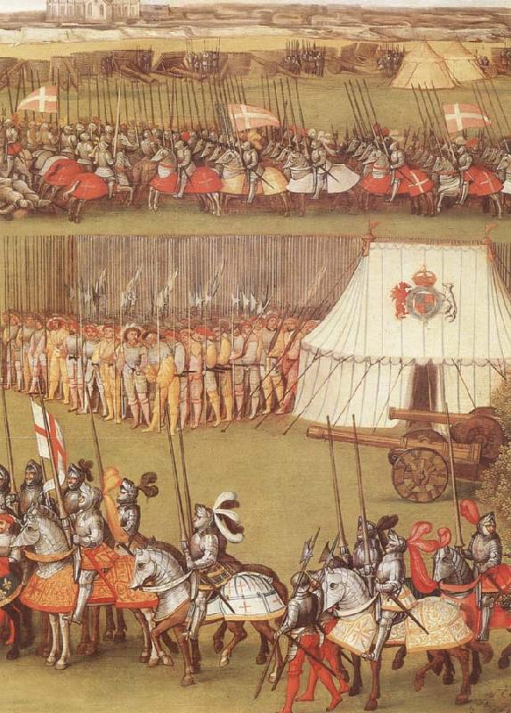 unknow artist Cavalry and pikemen assembled at Therouanne in 1513 for the meeting between Henry VIII and the Emperor Maximilian I Germany oil painting art